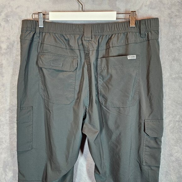 Columbia Mens 38x32 Gray Cargo Pants Zipper Pocket Lightweight gorpcore Spf 40+ - Picture 3 of 16